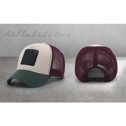 BORDÓ ZÖLD BASEBALL SAPKA