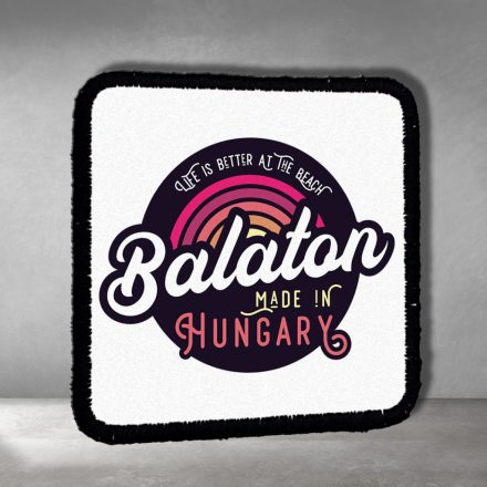 RETRO RÓZSASZÍN VARROTT SAPKA CÍMKE