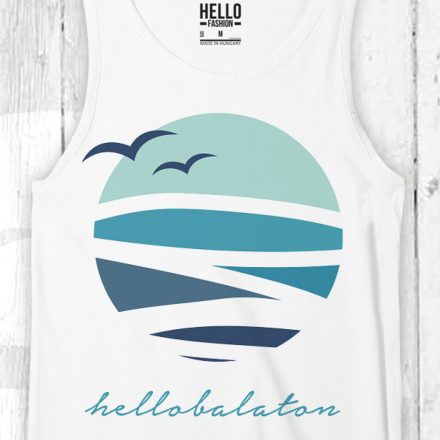 HELLO BALATON LOGÓ FÉRFI ATLÉTA FEHÉR