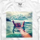 WE LOVE BALATON FÉRFI KEREK NYAKÚ PÓLÓ FEHÉR