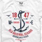 FOREVER FREE FÉRFI KEREK NYAKÚ PÓLÓ FEHÉR