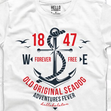 FOREVER FREE FÉRFI KEREK NYAKÚ PÓLÓ FEHÉR