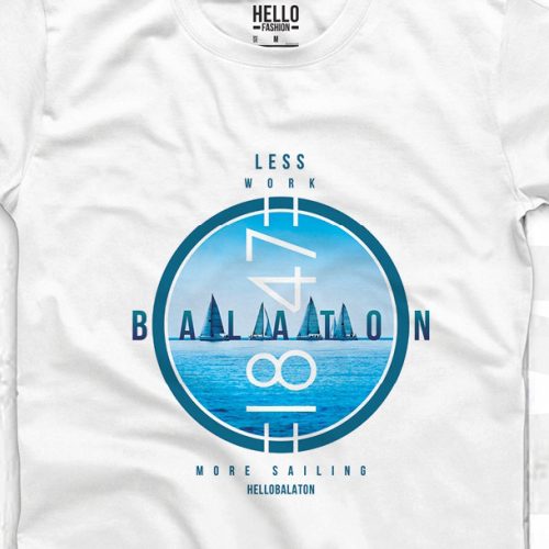 1847 VITORLÁS FÉRFI KEREK NYAKÚ PÓLÓ FEHÉR