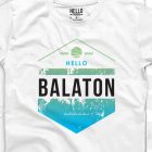 HELLO BALATON KOPTATOTT FÉRFI KEREK NYAKÚ PÓLÓ FEHÉR