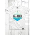 HELLO BALATON KOPTATOTT FÉRFI KEREK NYAKÚ PÓLÓ FEHÉR
