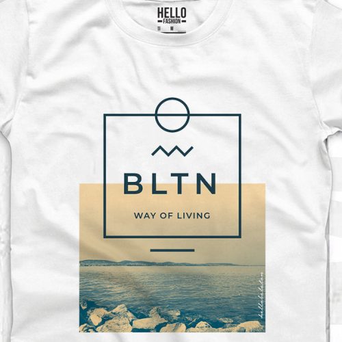 BLTN FÉRFI KEREK NYAKÚ PÓLÓ FEHÉR