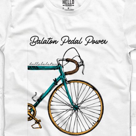 PEDAL POWER FÉRFI KEREK NYAKÚ PÓLÓ FEHÉR