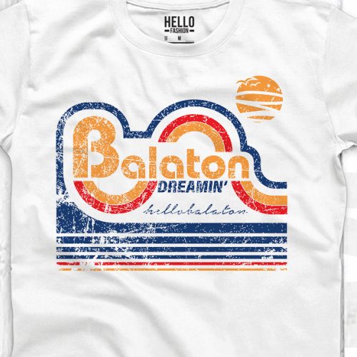 BALATON DREAMING FÉRFI KEREK NYAKÚ PÓLÓ FEHÉR