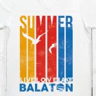 SUMMER FÉRFI V NYAKÚ PÓLÓ FEHÉR