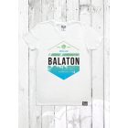 HELLO BALATON KOPTATOTT FÉRFI V NYAKÚ PÓLÓ FEHÉR