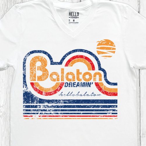 BALATON DREAMING FÉRFI V NYAKÚ PÓLÓ FEHÉR