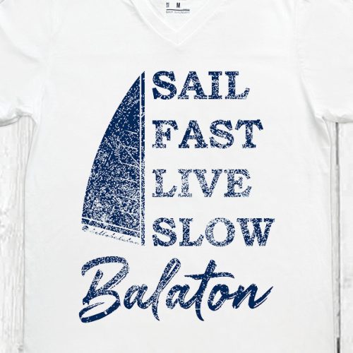 SAIL FAST FÉRFI V NYAKÚ PÓLÓ FEHÉR