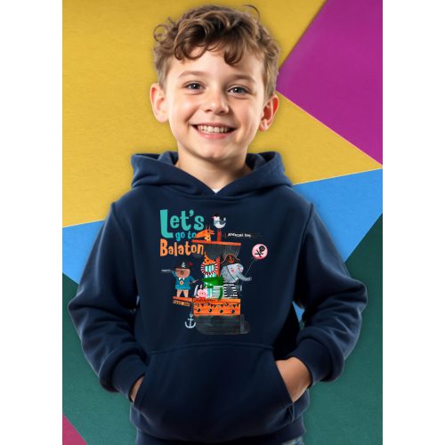 LETS GO UNISEX GYEREK PULÓVER SÖTÉTKÉK