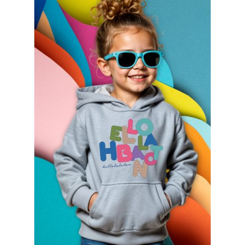 BETŰS UNISEX GYEREK PULÓVER SZÜRKE