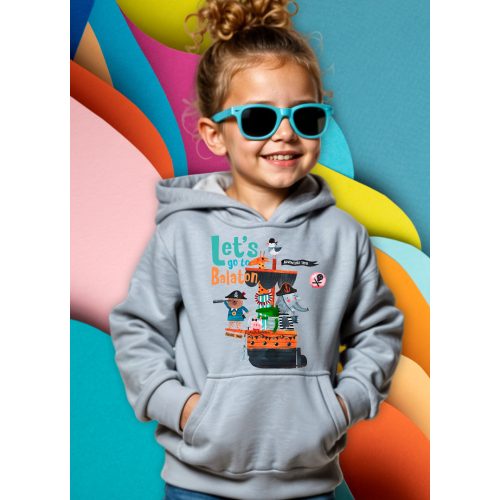 LETS GO UNISEX GYEREK PULÓVER SZÜRKE