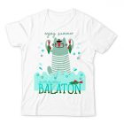 ENJOY SUMMER KÉK GYEREK PÓLÓ FEHÉR