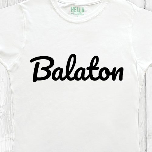 BALATON FELIRAT KEREK NYAKÚ NŐI PÓLÓ FEHÉR