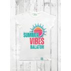 SUMMER VIBES KEREK NYAKÚ NŐI PÓLÓ FEHÉR