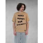 NEED MONEY FÉRFI ORG. PAMUT PÓLÓ BARNA