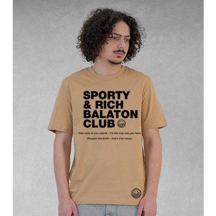SPORTY AND RICH  FÉRFI ORG. PAMUT PÓLÓ BARNA