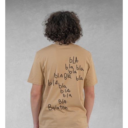 BLA BLA  FÉRFI ORG. PAMUT PÓLÓ BARNA