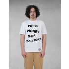 NEED MONEY FÉRFI ORG. PAMUT PÓLÓ FEHÉR