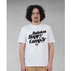 HAPPY CAMPER  FÉRFI ORG. PAMUT PÓLÓ FEHÉR