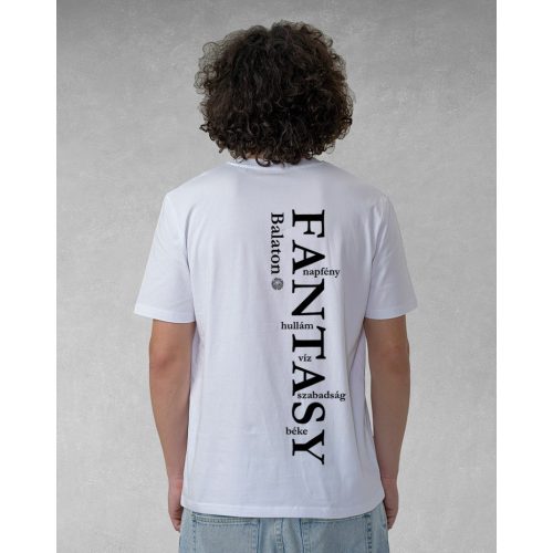 FANTASY  FÉRFI ORG. PAMUT PÓLÓ FEHÉR