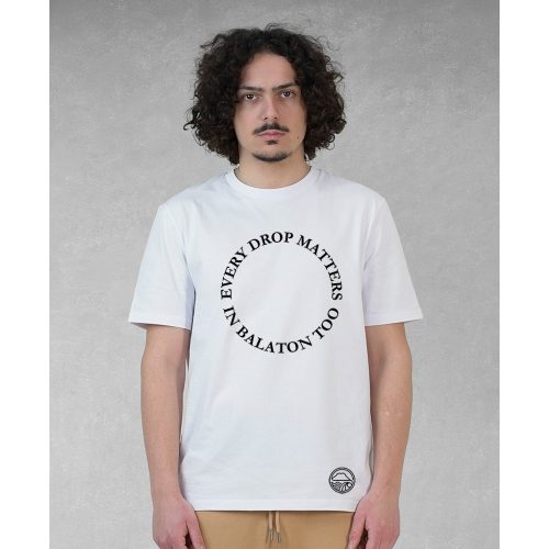 EVERY DROP MATTERS  FÉRFI ORG. PAMUT PÓLÓ FEHÉR