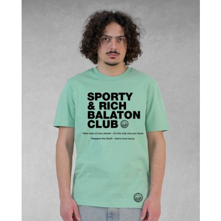 SPORTY AND RICH  FÉRFI ORG. PAMUT PÓLÓ ZÖLD