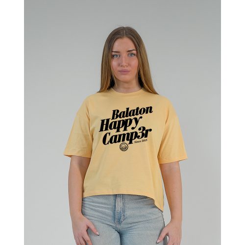 HAPPY CAMPER NŐI ORG. PAMUT BOXY PÓLÓ NARANCS