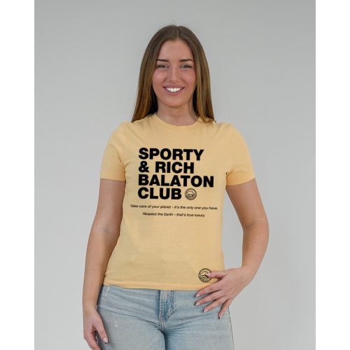 SPORTY AND RICH NŐI ORG. PAMUT PÓLÓ NARANCS