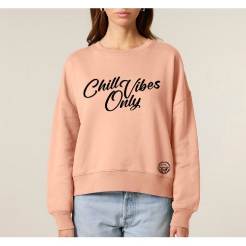 CHILL VIBES NŐI ORG. PAMUT  PULÓVER BARACK