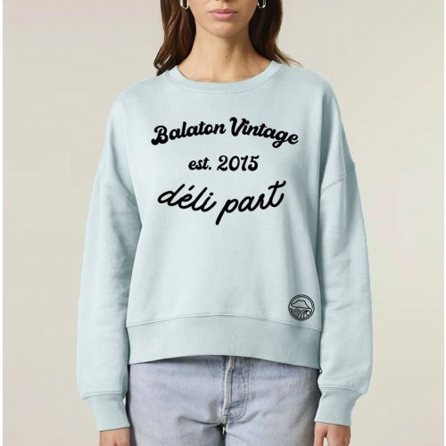 DÉLI PART NŐI ORG. PAMUT PULÓVER JÉGKÉK