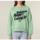 HAPPY CAMPER NŐI ORG. PAMUT PULÓVER ZÖLD