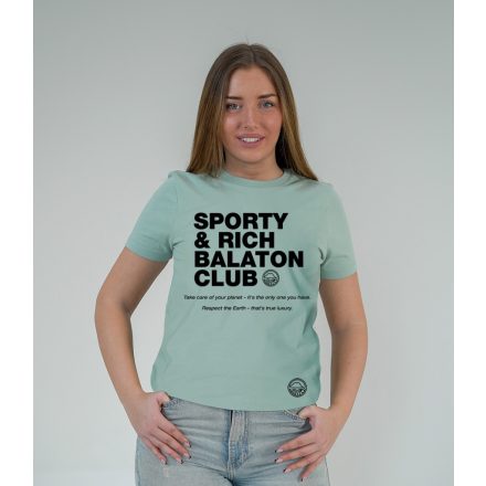 SPORTY AND RICH NŐI ORG. PAMUT PÓLÓ ZÖLD