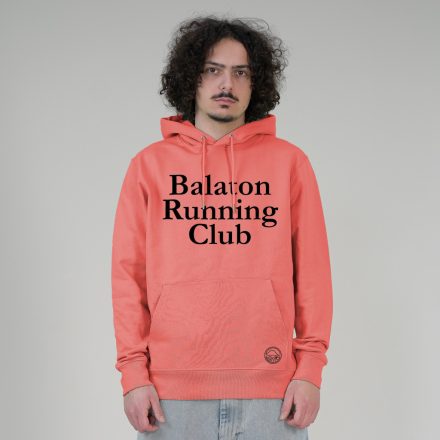 BALATON RUNNING  UNISEX ORG. PAMUT HOODIE KORALL