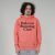 BALATON RUNNING UNISEX ORG. PAMUT HOODIE KORALL
