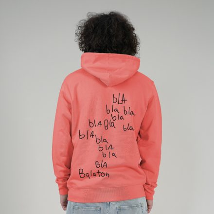 BLA BLA  UNISEX ORG. PAMUT HOODIE KORALL