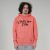CHILL VIBES UNISEX ORG. PAMUT HOODIE KORALL