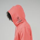 CHILL VIBES  UNISEX ORG. PAMUT HOODIE KORALL