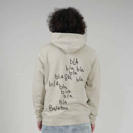 BLA BLA  UNISEX ORG. PAMUT HOODIE SIVATAGI POR