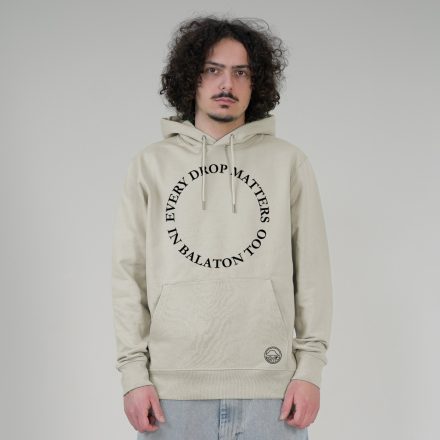 EVERY DROP MATTERS  UNISEX ORG. PAMUT HOODIE SIVATAGI POR