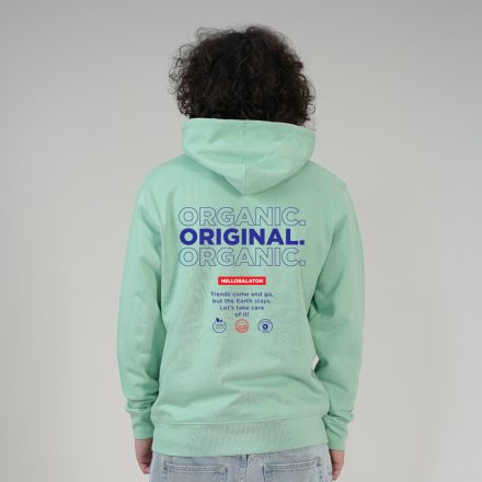ORIGINAL UNISEX ORG. PAMUT HOODIE ZÖLD