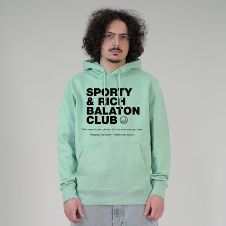 SPORTY AND RICH UNISEX ORG. PAMUT HOODIE ZÖLD