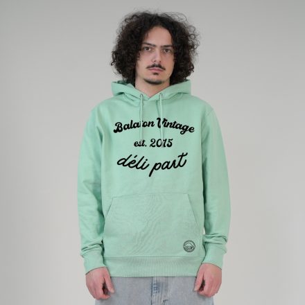 DÉLI PART  UNISEX ORG. PAMUT HOODIE ZÖLD
