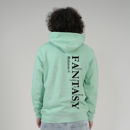 FANTASY  UNISEX ORG. PAMUT HOODIE ZÖLD