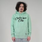 CHILL VIBES  UNISEX ORG. PAMUT HOODIE ZÖLD