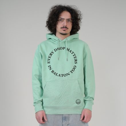 EVERY DROP MATTERS  UNISEX ORG. PAMUT HOODIE ZÖLD